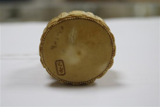 A Japanese ivory figure of a Buddha
